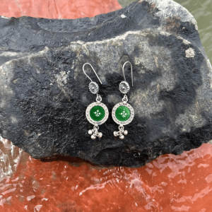 green mirror painting dangler