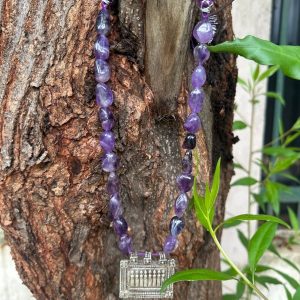 tribal amethyst patra necklace