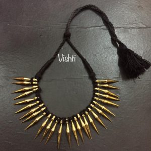 tribal black necklace