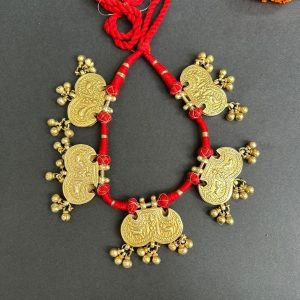 vintage gold polish tabiz necklace