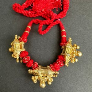 vintage gold polish tabiz necklace