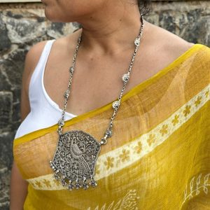 vintage peacock necklace