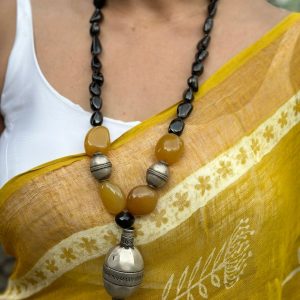 vintage pendent with stone